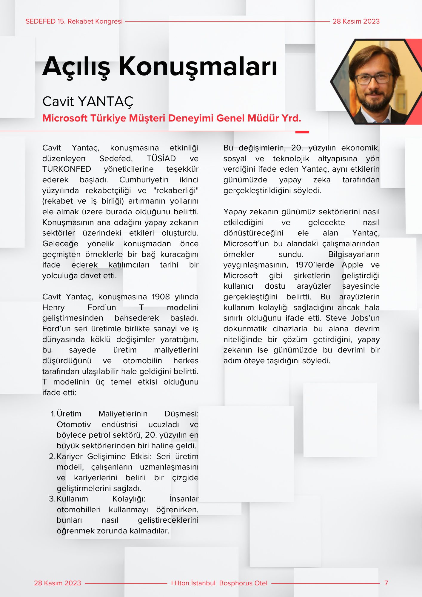 15. Rekabet Kongresi Detay