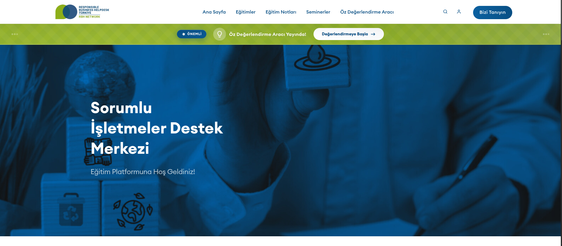 RBH Eğitim Platformu Ana Sayfa