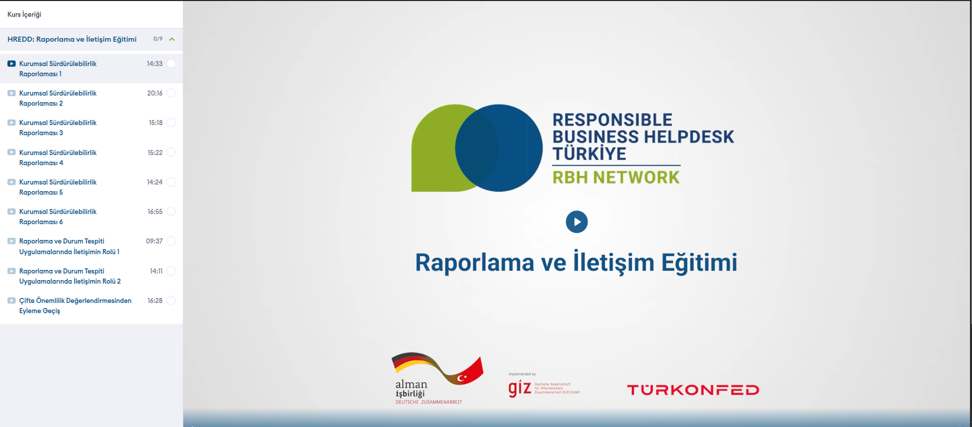 RBH Eğitim Sertifika Sistemi